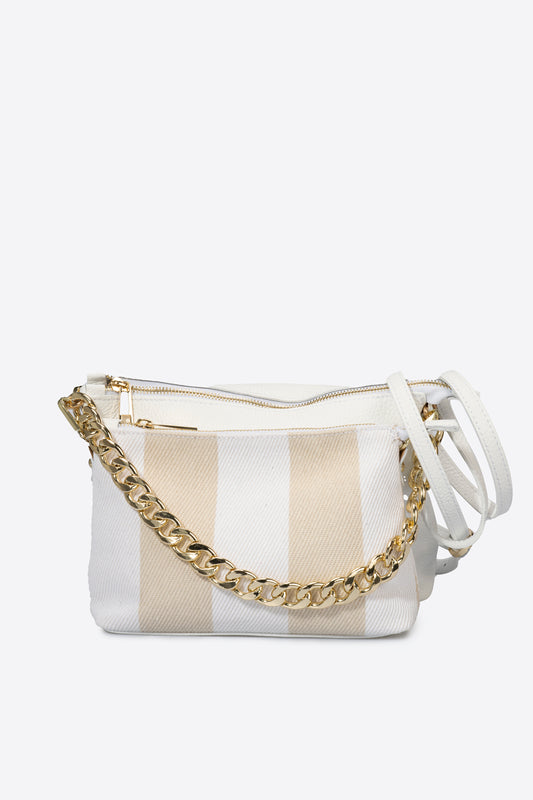 Leather Backpack 5035 - White