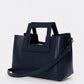ANTHEA Leather Top Handle Bag - Blue