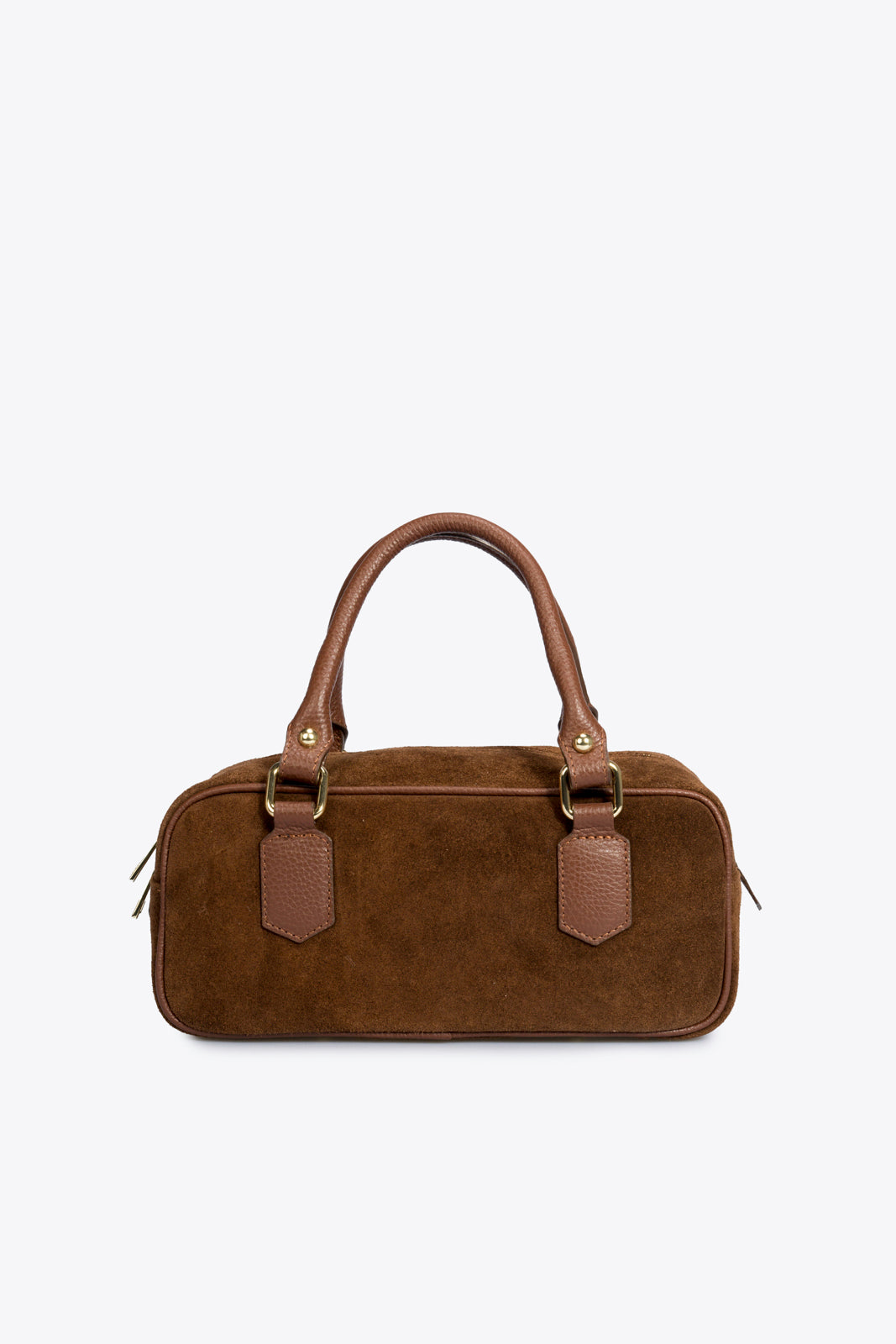 TIANNA Leather Top Handle Bag - Brown