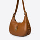 PORZIA Leather Top Handle Bag - Cognac