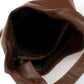 Leather Shoulder Bag 6933 - Brown