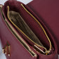 DALE Leather Crossbody Bag - Bordo