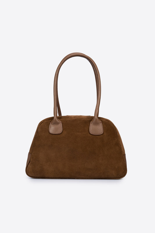 MARIANNE Leather Top Handle Bag - Bruciato