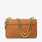 CALLIE Leather Crossbody Bag - Cognac