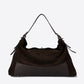 FLEUR Leather Top Handle Bag - Testa di Moro