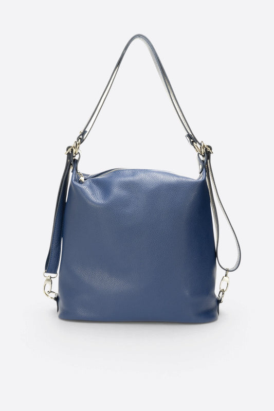 CORDELIA Leather Backpack - Blue