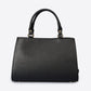 LIDIA Leather Top Handle Bag - Black
