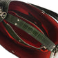 SCARLET Leather Top Handle Bag - Green