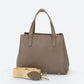 EMILY Leather Top Handle Bag - Fango