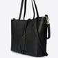 ROMY Leather Top Handle Bag - Black