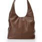 Leather Shoulder Bag 6933 - Brown