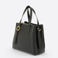 EMILY Leather Top Handle Bag - Black