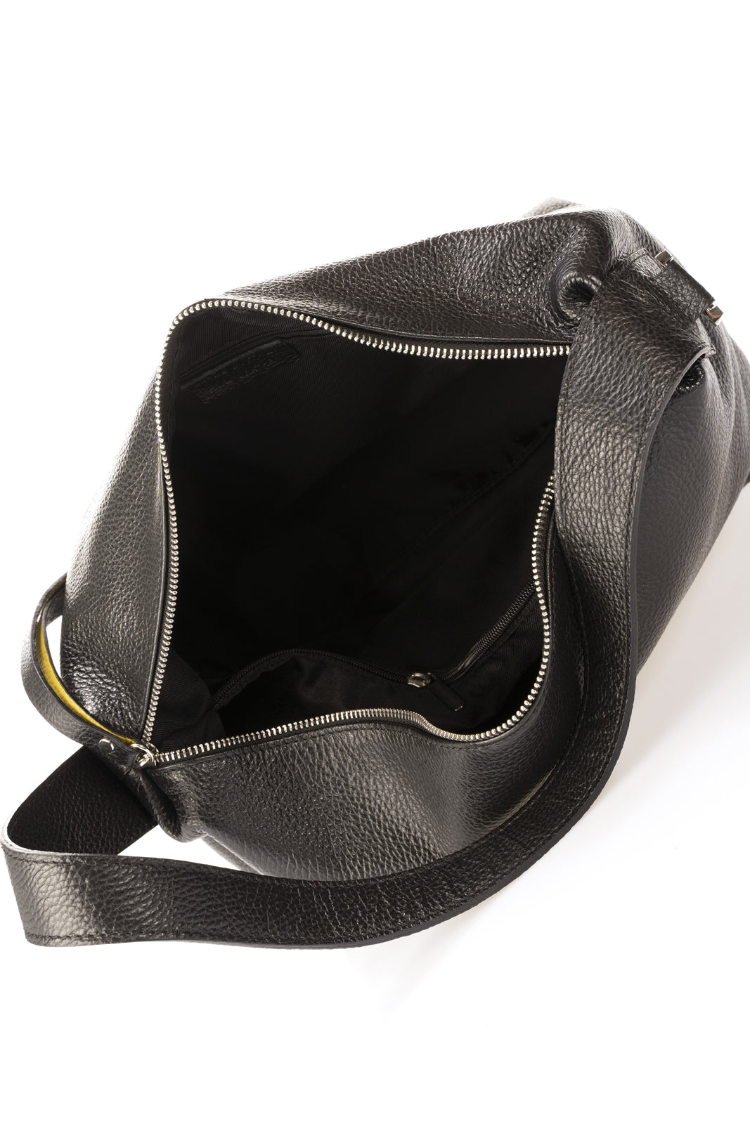 Leather Backpack 1076 - Black+Pistachio