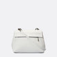 FANIA Leather Shoulder Bag - White