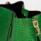 CAPRICE Leather Shoulder Bag - Verde Mela