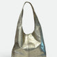 NADIA Leather Top Handle Bag - Gold