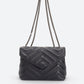 APRIL Leather Shoulder Bag - Blue