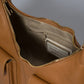 LOUISE Leather Top Handle Bag - Cognac