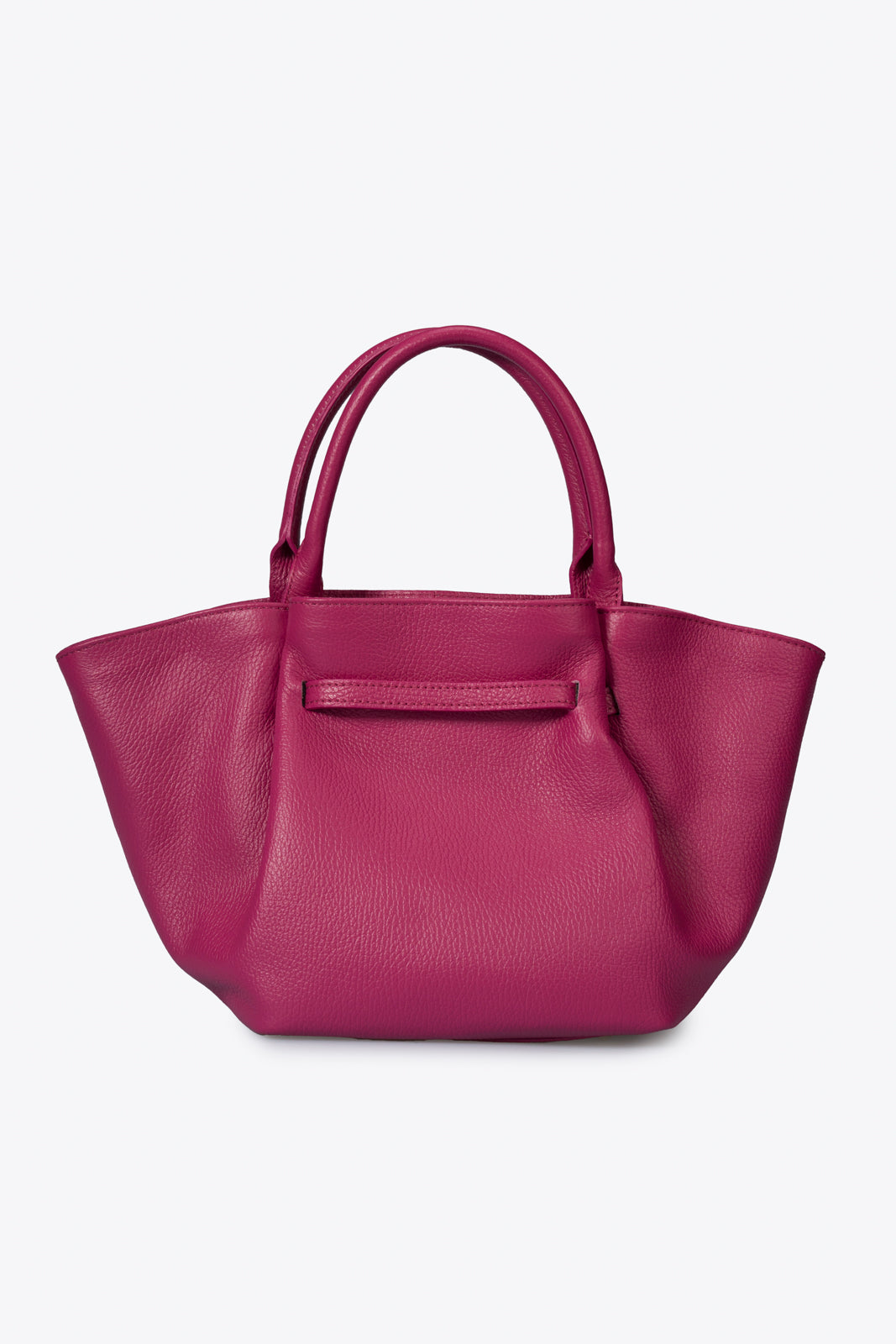 Leather Top Handle Bag 6426 - Fuxia