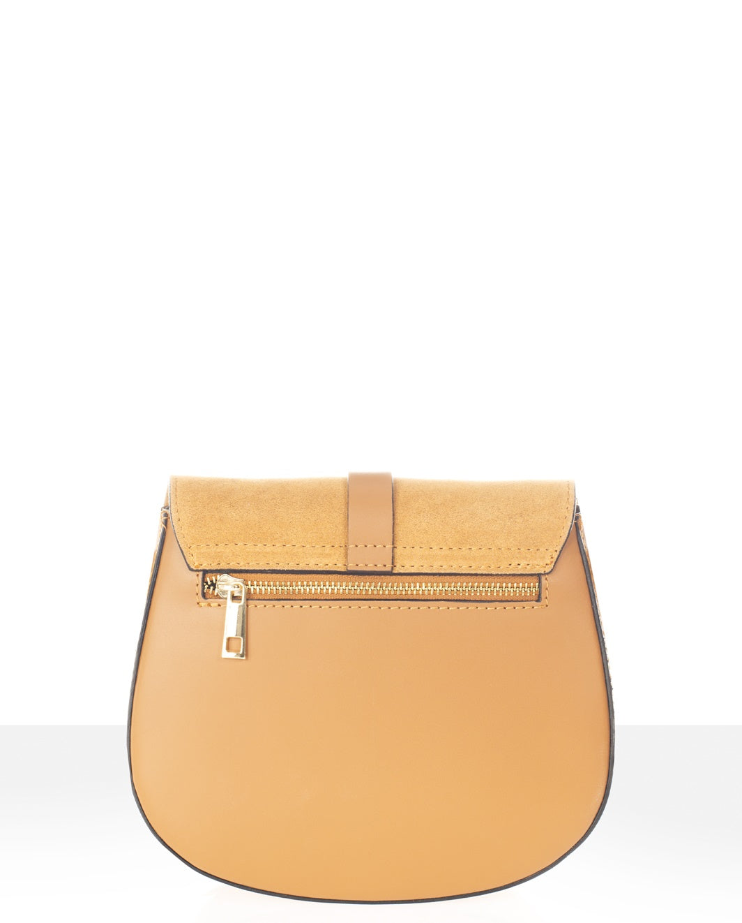Leather Crossbody Bag 5391 - Cognac