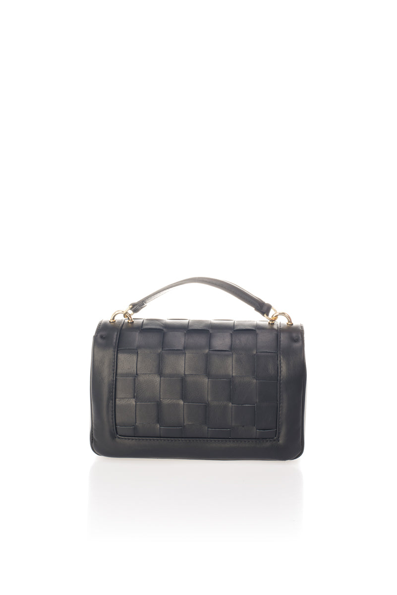ERIS Leather Crossbody Bag - Black