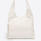 Leather Shoulder Bag 6933 - White