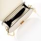 CAROLYN Leather Crossbody Bag - Marmo