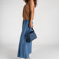 ATHENA Leather Top Handle Bag - Blue