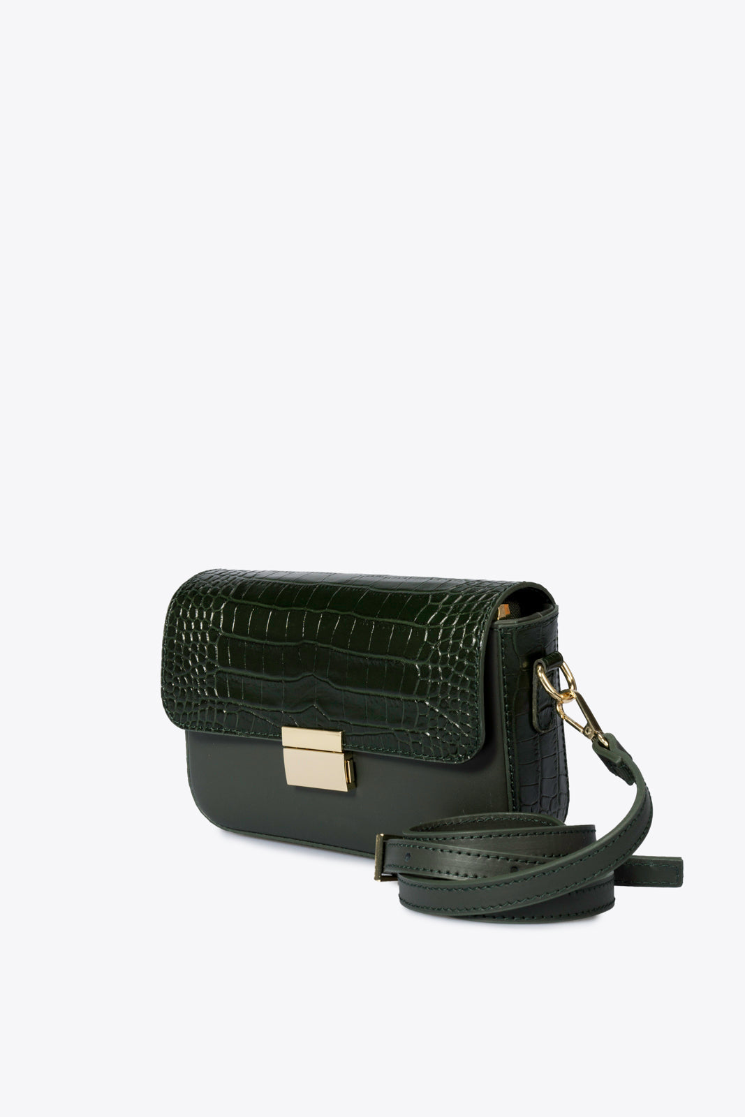 JUNO Leather Crossbody Bag - Green