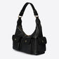 LOUISE Leather Top Handle Bag - Black