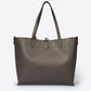 NIOBE Leather Tote Bag - Brown