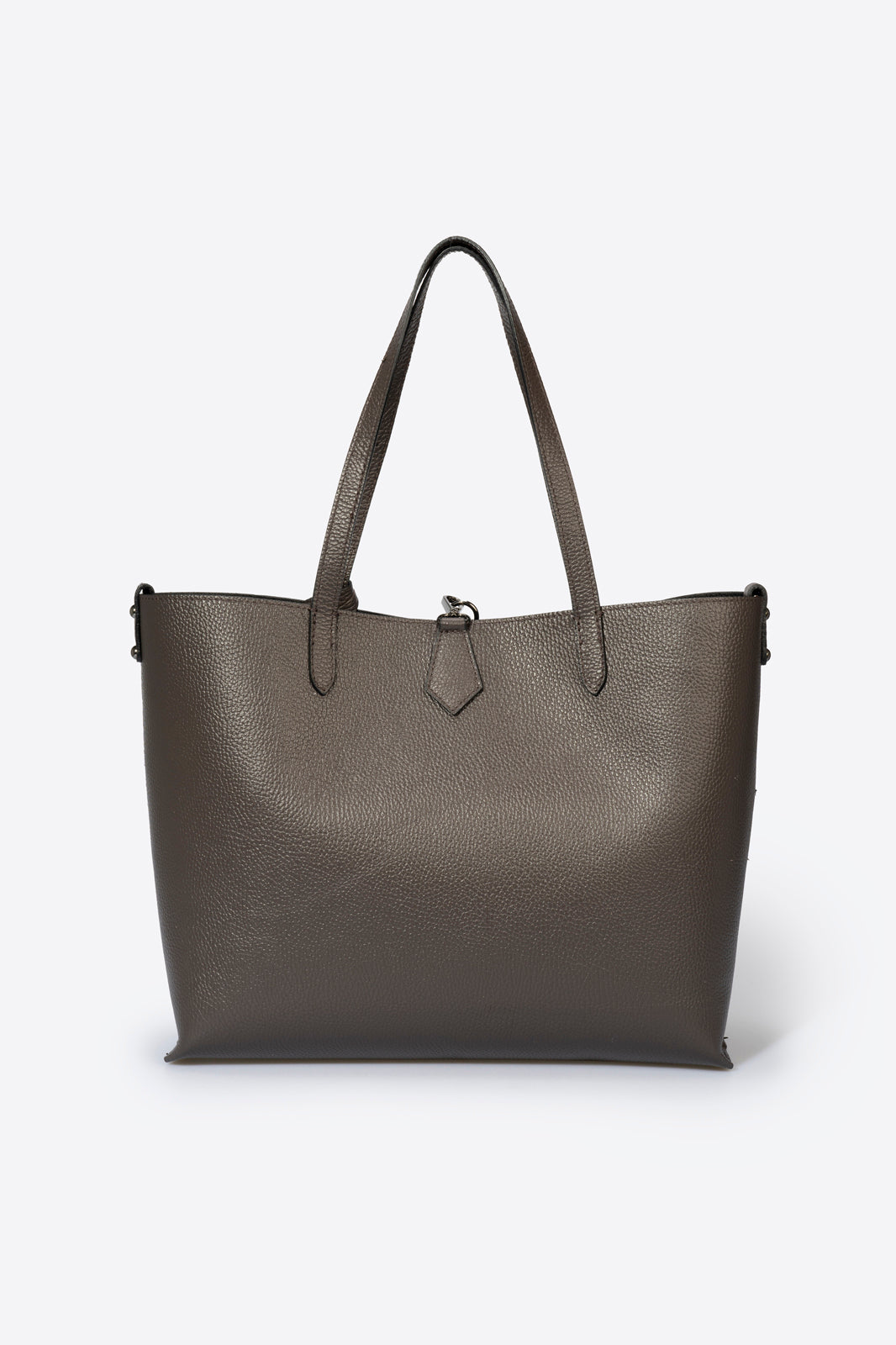 NIOBE Leather Tote Bag - Brown
