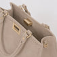 LIDIA Leather Top Handle Bag - Fango