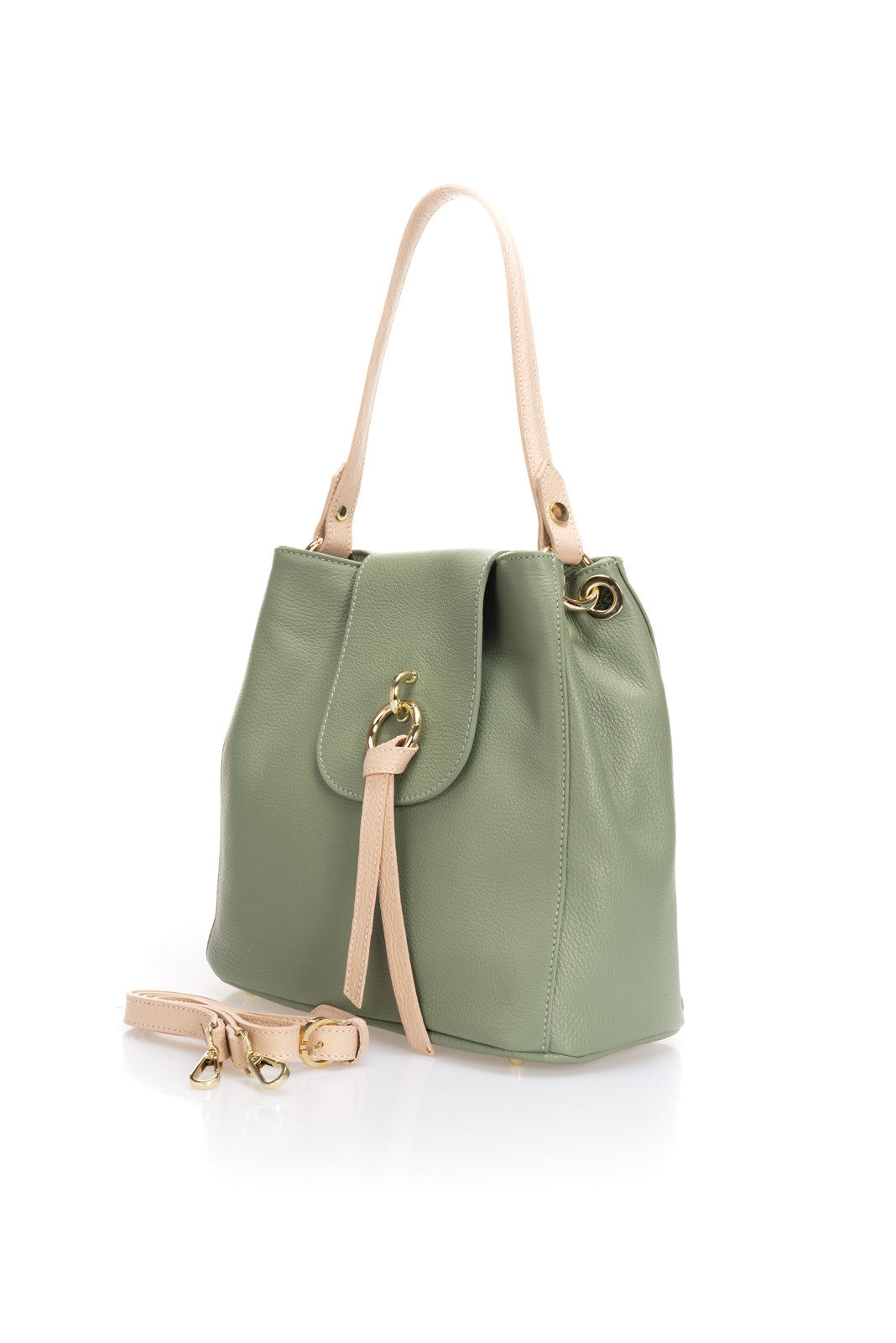 Leather Crossbody Bag 1249 - Mint