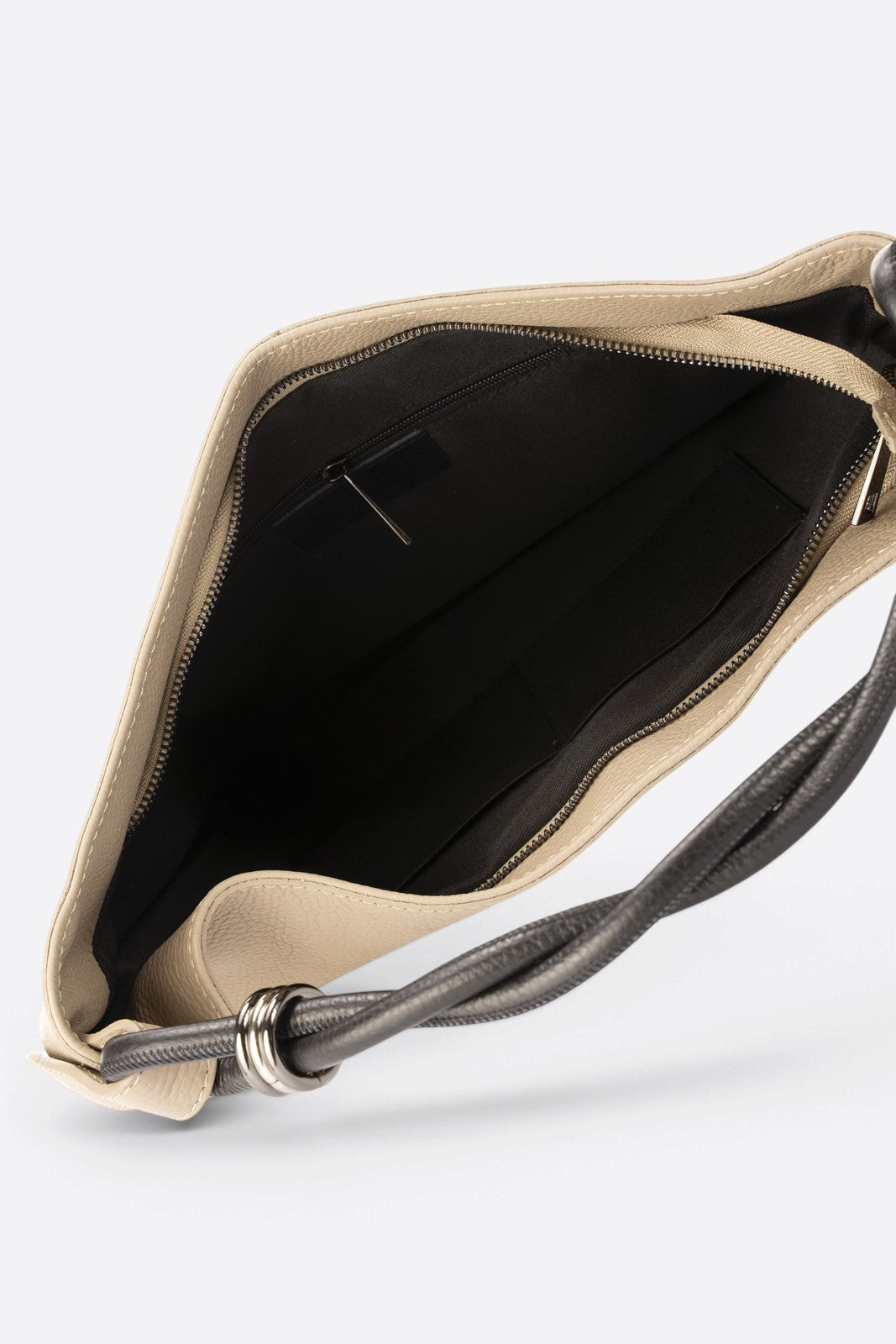 NORA Leather Top Handle Bag - Taupe