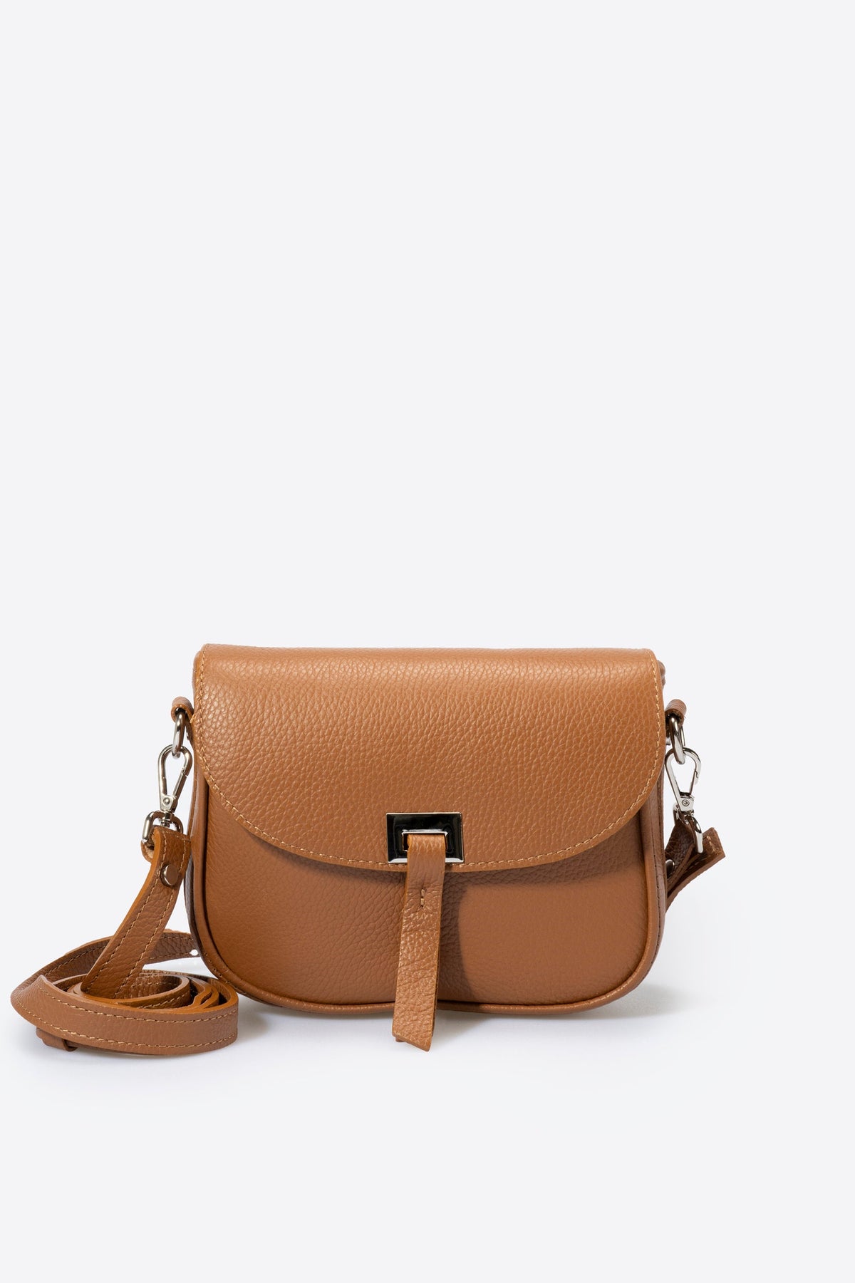 BELA Leather Crossbody Bag - Cuoio
