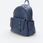 MALIKA Leather Backpack - Blue