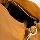 Leather Top Handle Bag 8007 - Cognac