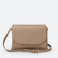ELLA Leather Crossbody Bag - Taupe