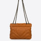 APRIL Leather Shoulder Bag - Cognac