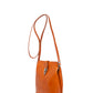 Leather Crossbody Bag 8358 - Cognac