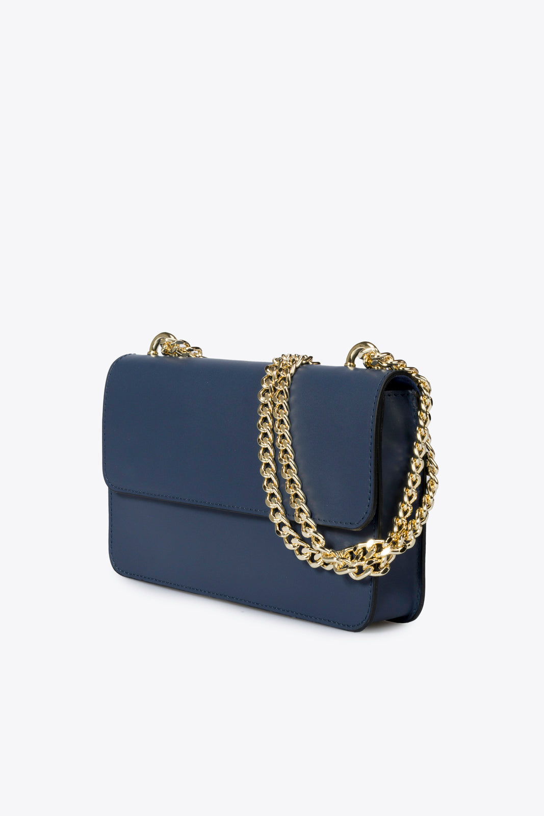 CALLIE Leather Crossbody Bag - Blue