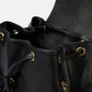 CORA Leather Backpack - Black