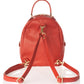 Leather Bucket Bag 5384 - Red