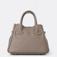 MIRANDA Leather Top Handle Bag - Fango