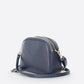 EBE Leather Crossbody Bag - Navy