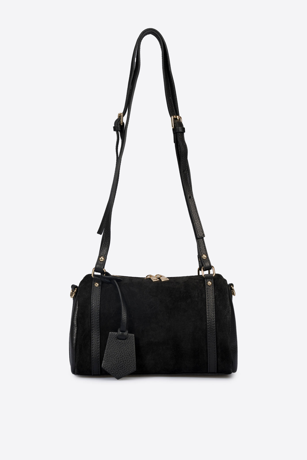 NOOR Leather Bowling Bag - Black