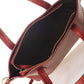 BRENDA Leather Shoulder Bag - Bordo