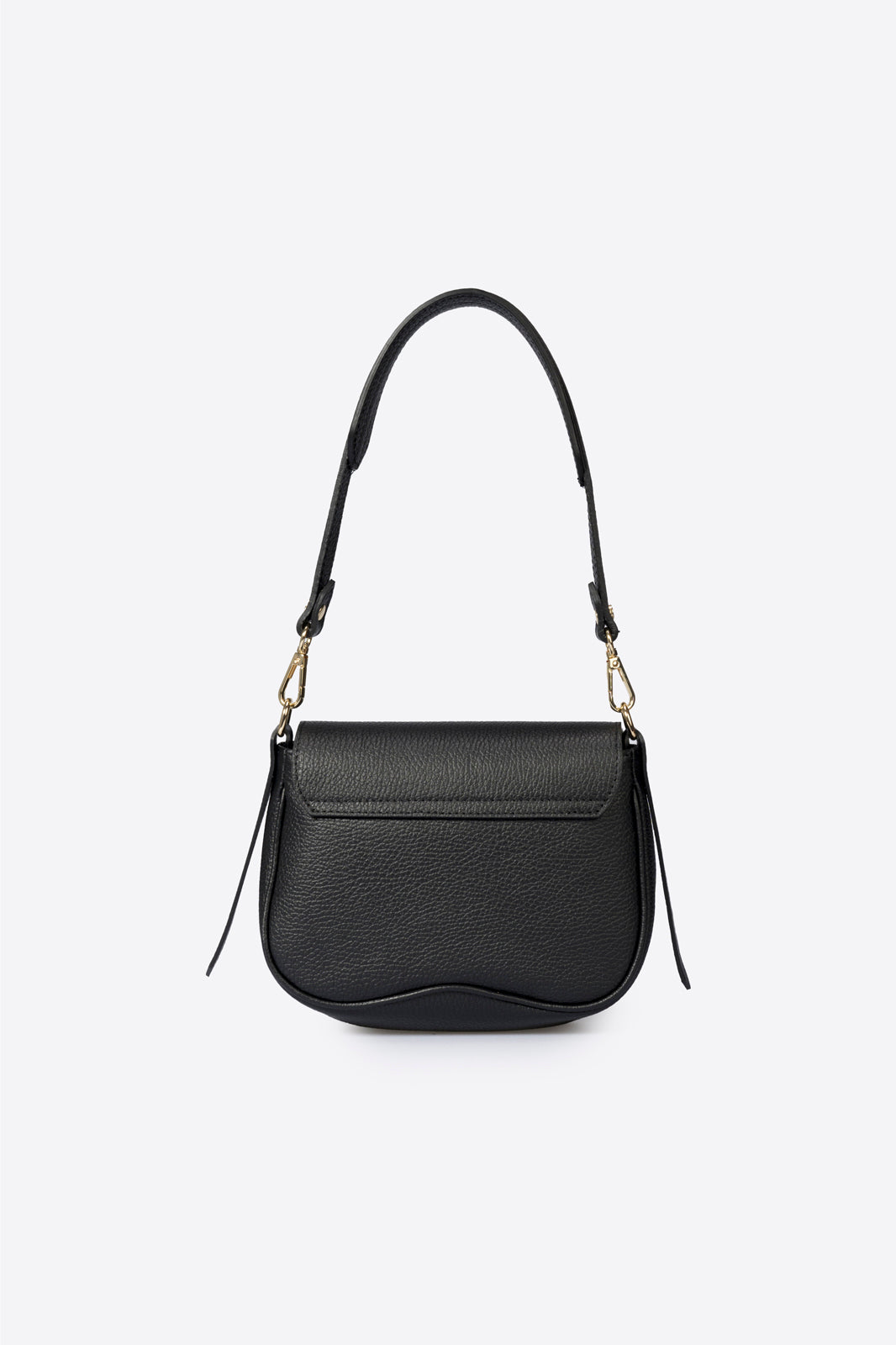ALEXIA Leather Shoulder Bag - Black
