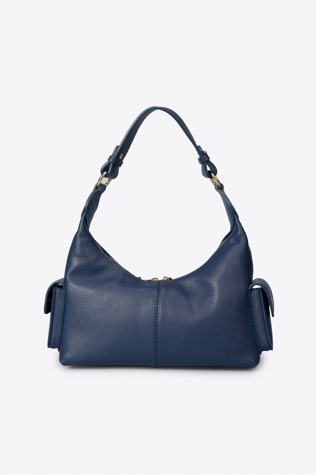 LOUISE Leather Top Handle Bag - Blue